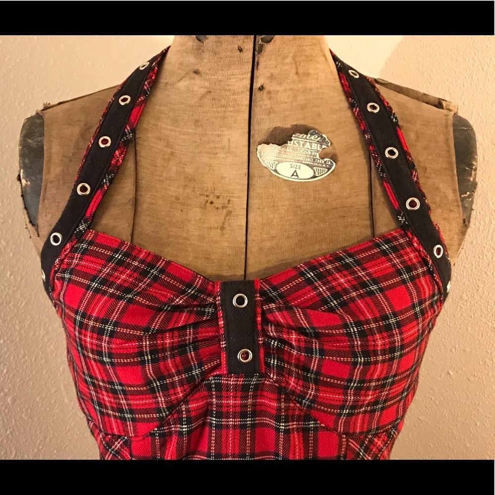 Tripp NYC vintage punk rock halter dress